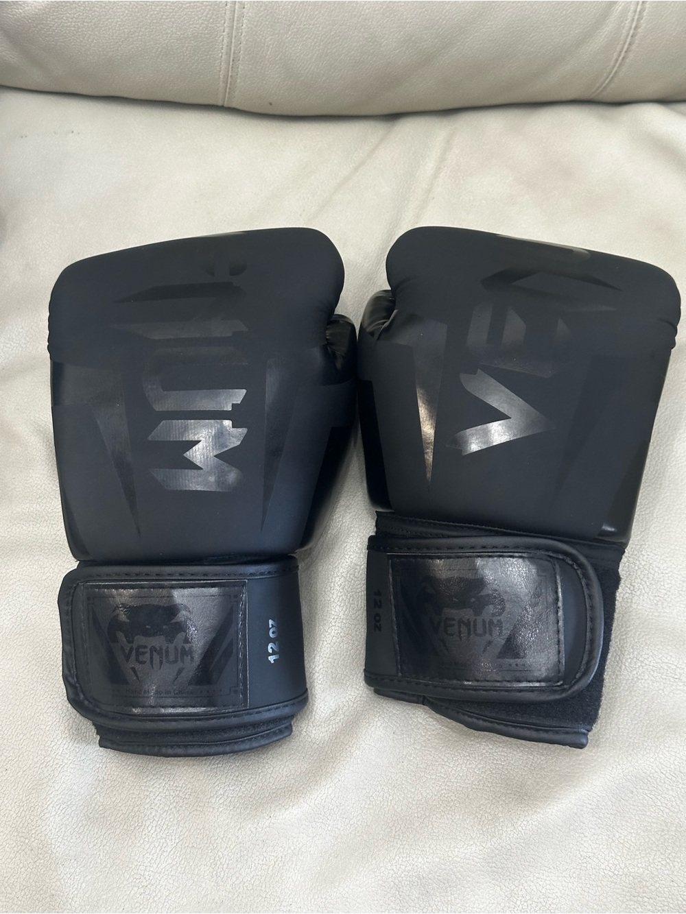 Venum Black Boxing Gloves – Men's Training Gloves